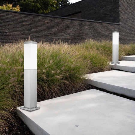 Lampa Ogrodowa Stojąca Słupek E27 LX- 810 Inox 90cm LEDLUX