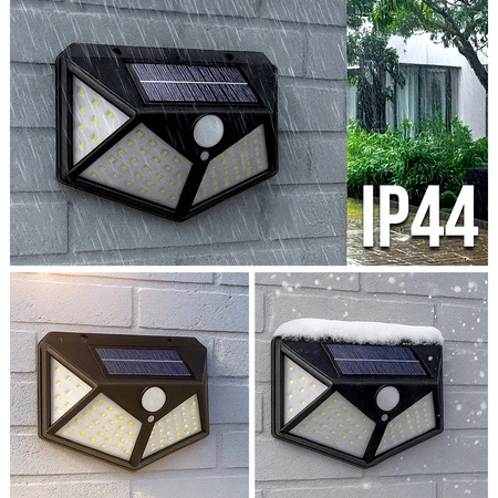 2x Lampa Solarna LED Elewacyjna Naświetlacz Reflektor Słupek czujnik ruchu LSOL-009 LEDLUX