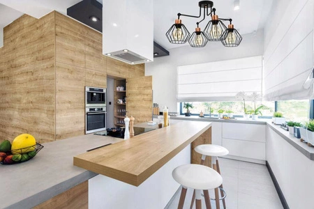 Lampa Sufitowa LX- 1058 Czarna + Miedź 4x E27 LEDLUX