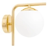 Kinkiet ścienny szklana kula E27 ZŁOTA nowoczesny glamour LX1428
