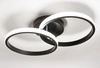 Lampa Sufitowa Wisząca LED Dwa Koła LX- 935 22W Czarna 3000-6000K LEDLUX