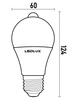 Żarówka LED E27 PIR A60 12W biała neutralna czujnik RUCHU ZMIERZCHU LEDLUX