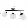 Lampa Sufitowa LX- 1115 Czarna 3x E27 LEDLUX