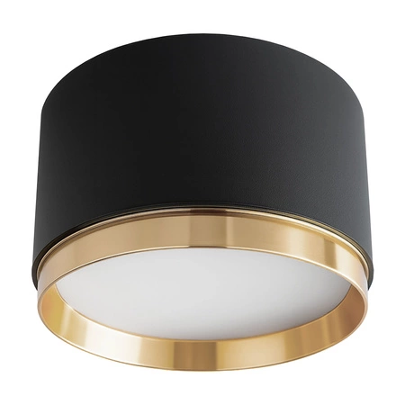 OPRAWA NATYNKOWA Sufitowa HALOGENOWA TUBA LED GX53 Walec SPOT Nowoczesna Czarna OPN-017