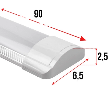 2x Plafon Lampa Sufitowa Panel SLIM 27W 90cm BIAŁY NW LEDLUX