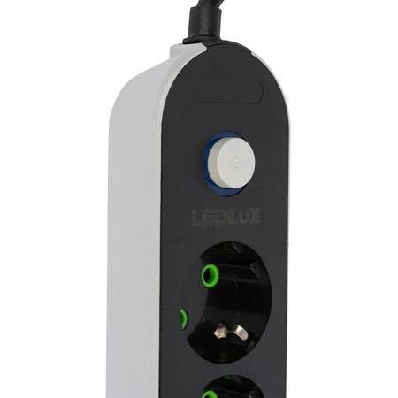 PRZEDŁUŻACZ listwa 2m 4 gniazda + 3x USB LEDLUX