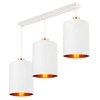 Lampa Wisząca LX- 1309 Biała + Złoto 3x E27 LEDLUX