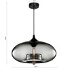 Lampa Wisząca LX-1292 Grafitowa 1x E27 LEDLUX