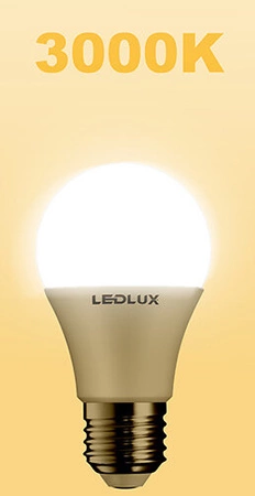 Żarówka LED E27 A60 8W = 70W 1050lm 3000K biała ciepła LEDLUX