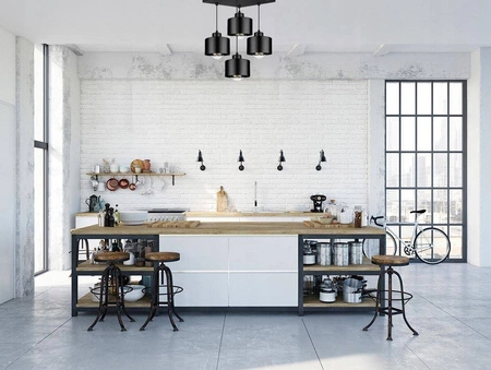 Lampa Wisząca LX- 1119 Czarna 4x E27 LEDLUX