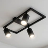 LAMPA SUFITOWA 3xGU10 czarna regulowana SPOT oprawa halogenowa natynkowa OPN-008 3x GU10 BLACK