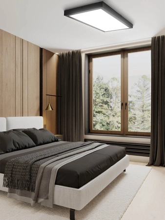 Panel LED natynkowy 36W NW czarny 60x30cm Plafon lampa sufitowa prostokąt LEDLUX