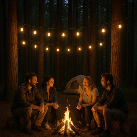 Girlanda świetlna LED Ogrodowa 20m 20x E27 LEDLUX