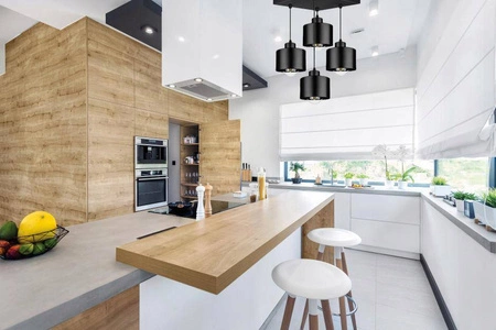 Lampa Wisząca LX- 1119 Czarna 4x E27 LEDLUX