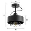 Lampa Sufitowa LX- 1259 Czarna 1x E27 LEDLUX