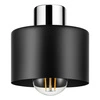 Lampa Sufitowa LX- 1020 Czarna + Chrom 3x E27 LEDLUX
