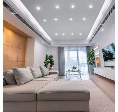 Oprawa halogenowa podtynkowa LED Gu10 Szklana Czarna KRYSZTAŁ regulowana CT-6003 BLACK LEDLUX