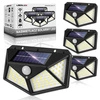 4x Lampa Solarna LED Elewacyjna Naświetlacz Reflektor Słupek czujnik ruchu LSOL-009 LEDLUX