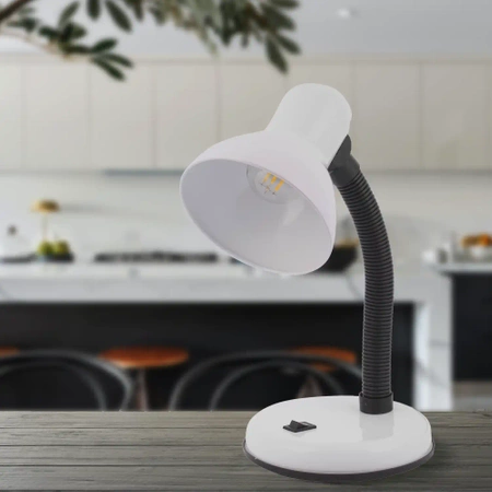 LAMPKA BIURKOWA LED LX-1812 Biała Regulowana Szkolna LEDLUX