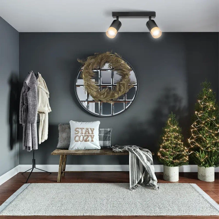 Oprawa Sufitowa Natynkowa Reflektor Listwa LX- 8370-2 Czarny + Miedzianozłoty GU10 LEDLUX