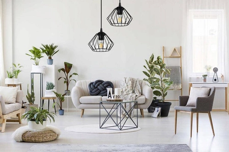 Lampa Wisząca LX- 1042 Czarna 2x E37 LEDLUX