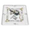 Lampa Sufitowa Plafon Panel LED 18W Kwadrat biała ciepła neutralna zimna 3000K-6000K + PILOT LX-911 LEDLUX