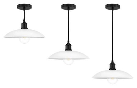 Lampa Sufitowa Żyrandol LED Loft Edison biała metalowa nowoczesna do Salonu PT- 607 Biała 1x E27 LEDLUX