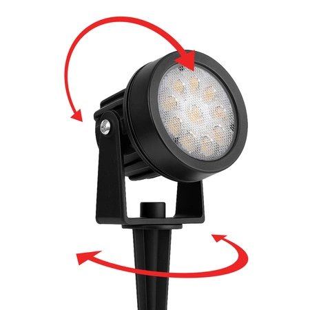 2x Reflektor Ogrodowy LED Wbijany SOLARNY Szpikulec Lampa Solarna IP44 LSOL-045