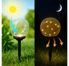 Lampa Solarna Ogrodowa LED Wbijana Ozdobna Dymiona Kulka Kula Szpikulec LSOL-049 LEDLUX