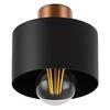Lampa Sufitowa LX- 1040 Czarna + Miedź 3x E27 LEDLUX