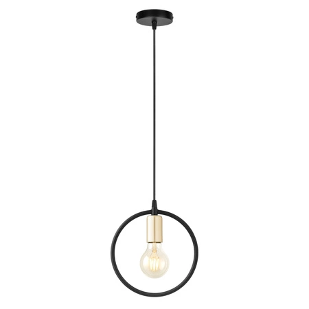 Lampa Wisząca LX-1360 Czarna+ Złoto 1x E27 LEDLUX