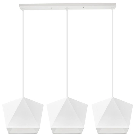 Lampa Wisząca LX- 1001 Biała 3x E27 LEDLUX