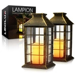 2x Latarenka ogrodowa LED SOLARNA Lampion Latarnia Znicz LSOL-006 LEDLUX