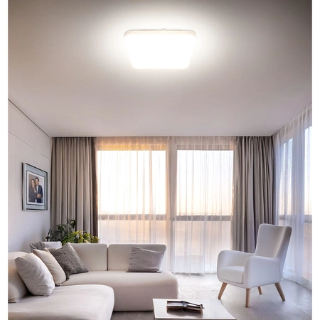 Plafon LED Lampa Sufitowa Natynkowa 72W biała ciepła neutralna Zimna + Pilot LX-914 LEDLUX