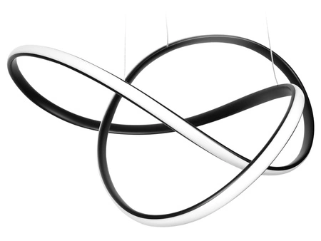 Lampa Sufitowa Wisząca LED LX-917 44W Czarna biała neutralna LEDLUX