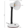 LAMPKA BIURKOWA LED LX-1812 Biała Regulowana Szkolna LEDLUX