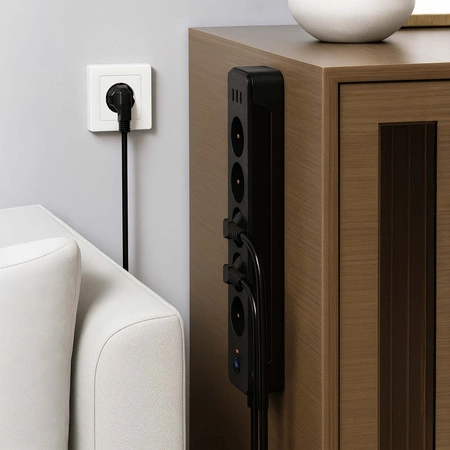 Przedłużacz Listwa Zasilająca Sieciowa 5 Gniazd 230V 3M 3x USB Ładowanie