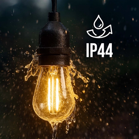 Girlanda świetlna LED Ogrodowa 20m 40x E27 LEDLUX