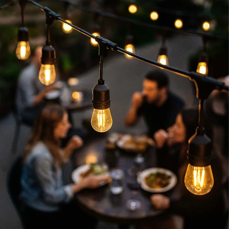 Girlanda świetlna LED Ogrodowa 20m 40x E27 LEDLUX