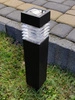 Lampa Solarna LED SŁUPEK OGRODOWY Czarny WBIJANY Ozdobny PREMIUM LSOL-003 LEDLUX