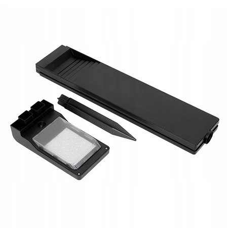 Lampa Solarna LED SŁUPEK OGRODOWY WBIJANY Czarny LSOL-033 LEDLUX