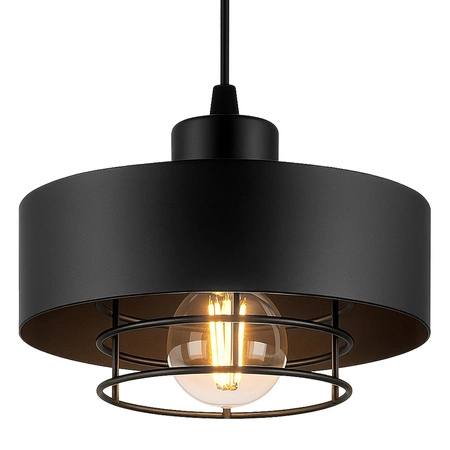 Lampa Wisząca LX- 1188 Czarna 2x E27 LEDLUX