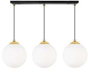 Lampa Wisząca LX- 1286 Czarna + Złoto 3x E27 LEDLUX