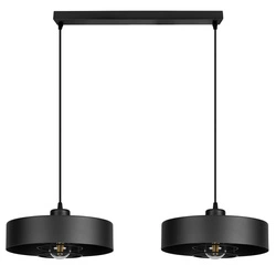 Lampa Wisząca LX- 1105 Czarna 2x E27 LEDLUX