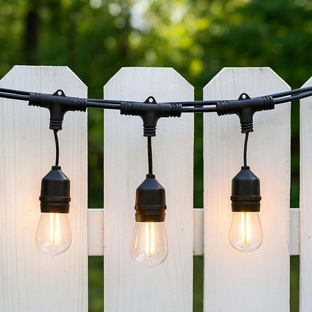 Girlanda świetlna LED Ogrodowa 10m 20x E27 LEDLUX