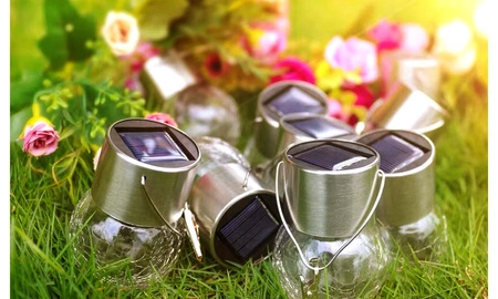 Lampa Solarna LED Ogrodowa Dekoracyjna Kula IP44 Latarenka Szklana Kula LSOL-014 LEDLUX