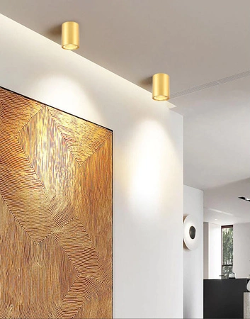 Oprawa Halogenowa Natynkowa LED Sufitowa Tuba GU10 LX-63 ZŁOTA GU10 LEDLUX