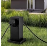 Słupek Elektryczny Ogrodowy Stojący E27 LX- 810 Czarny 22cm 2x GNIAZDO LEDLUX