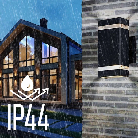 Kinkiet Ogrodowy Lampa Elewacyjna Zewnętrzna LX- 9110 Czarna LEDLUX