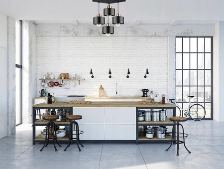 Lampa wisząca LX- 1119 Czarna + Miedź 4x E27 LEDLUX